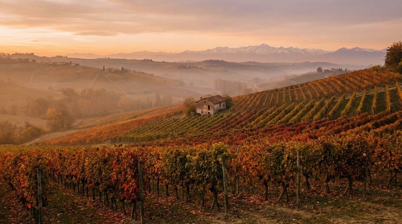 Weinberge im Piemont